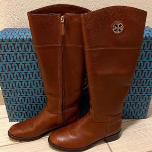 Tory Burch Almond Riding Boot Size 8